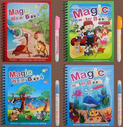Magic Water Book For Kids – Pack of 4 🎨👶