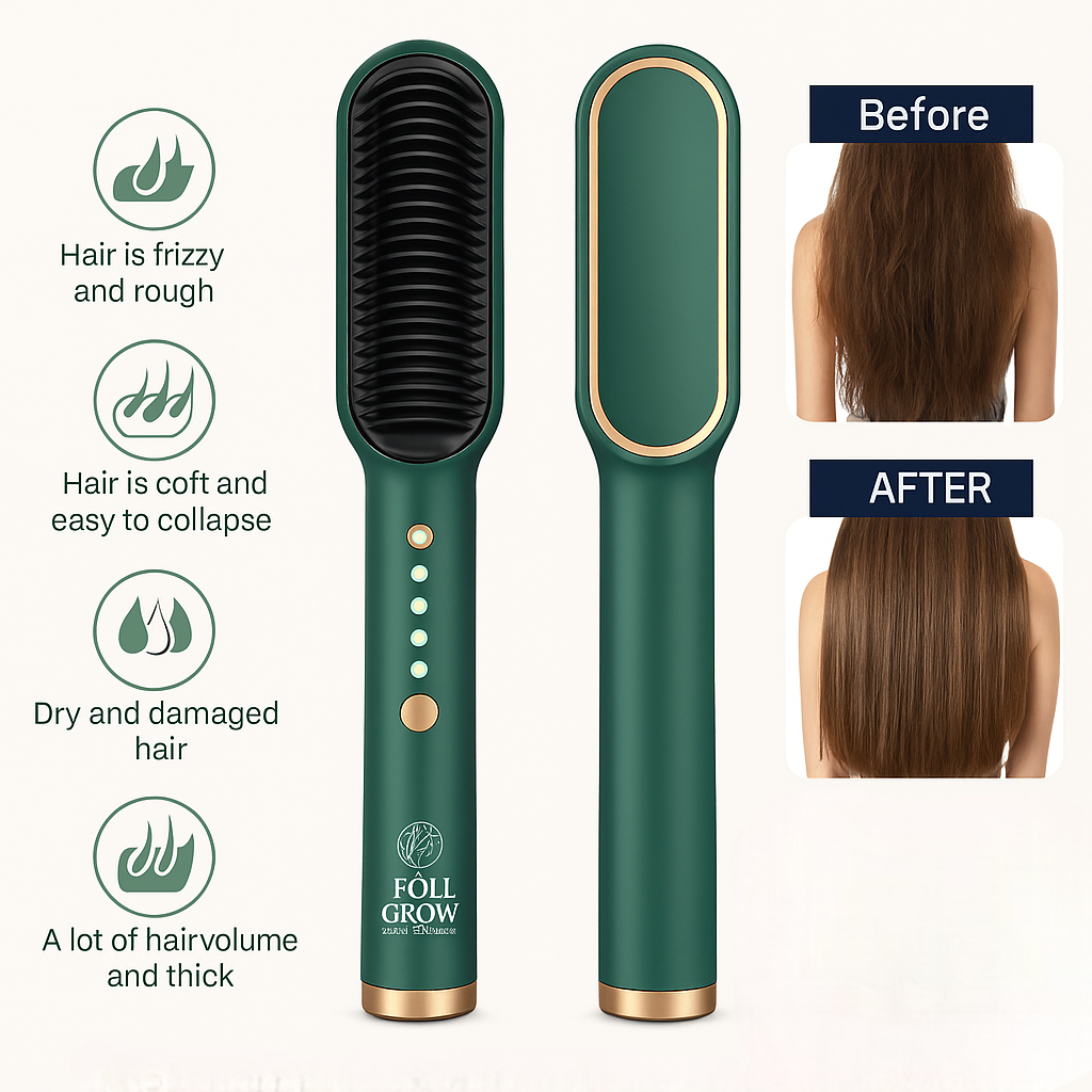 SilkComb™ Electric Hair Straightener Comb Brush